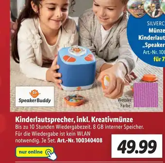 Lidl Speaker Buddy Kinderlautsprecher, inkl. Kreativmünze Angebot