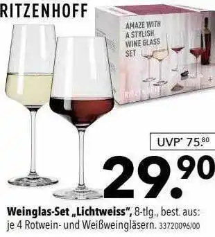 Schaffrath Ritzenhoff weinglas-set „lichtweiss“ Angebot