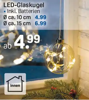 Rossmann LED-Glaskugel Ø ca. 10 cm Angebot