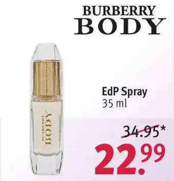 Rossmann Burberry Body EdP Spray 35 ml Angebot