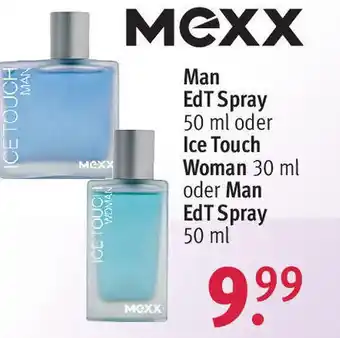 Rossmann Mexx Man EdT Spray 50 ml oder Ice Touch Woman 30 ml oder Man EdT Spray 50 ml Angebot