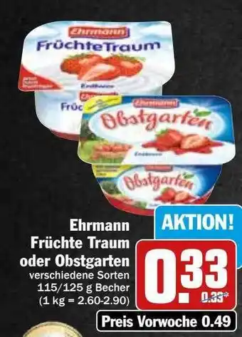 Hit Ehrmann früchte traum oder obstgarten Angebot