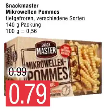 Marktkauf Snackmaster Mikrowellen Pommes 140g Angebot