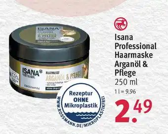 Rossmann Isana Professional Haarmaske Arganöl & Pflege 250 ml Angebot