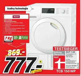 MediaMarkt Miele TCB150WP Wärmepumpentrockner Angebot