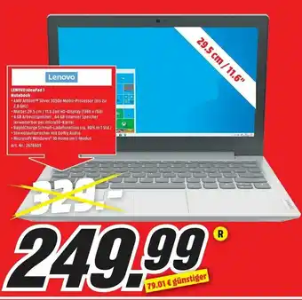 MediaMarkt Lenovo IdeaPad 1 Notebook Angebot