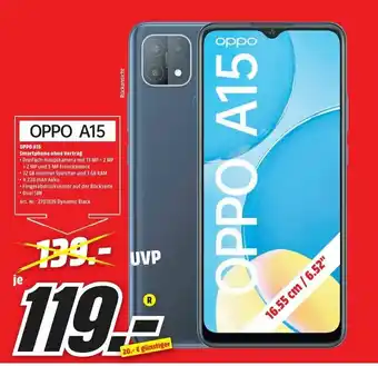 MediaMarkt Oppo A15 Smartphone ohne Vertrag Angebot