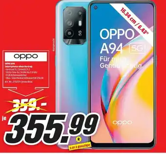 MediaMarkt Oppo A94 Smartphone ohne Vertrag Angebot