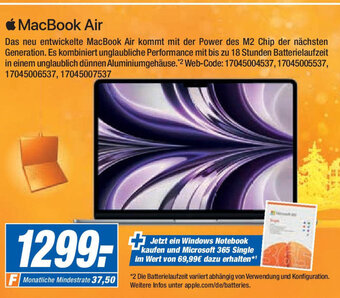 Expert Apple MacBook Air Angebot