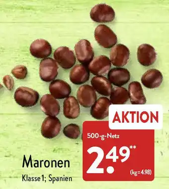 Aldi Nord Maronen 500 g Netz Angebot