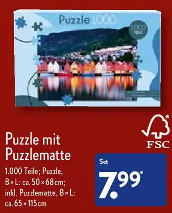 Aldi Nord Puzzle mit Puzzlematte Angebot