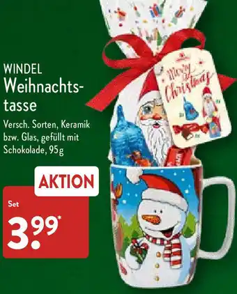 Aldi Nord Windel Weihnachtstasse Angebot