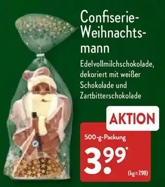 Aldi Nord Confiserie Weihnachtsmann 500 g Packung Angebot