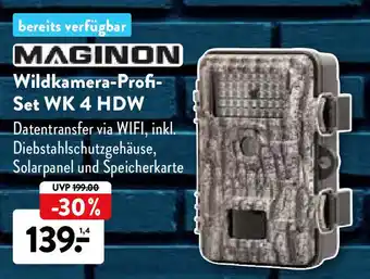 Aldi Nord Maginon Wildkamera Profi Set WK 4 HDW Angebot