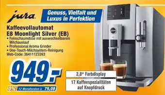 K+B Expert Jura Kaffeevollautomat E8 Moonlight Silver (EB) Angebot