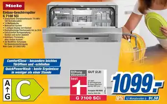 K+B Expert Miele Einbau Geschirrspüler G 7100 SCi Angebot