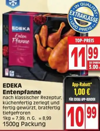 Edeka Edeka Entenpfanne 1500g Packung Angebot