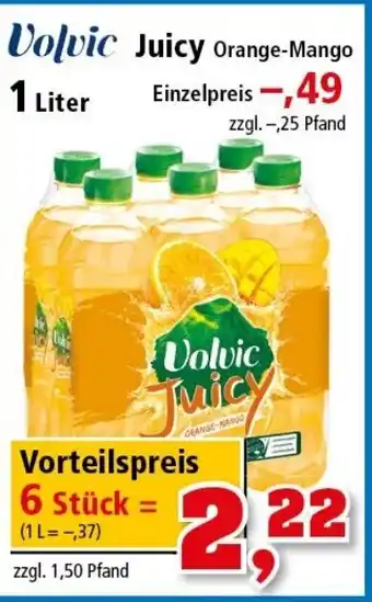 Thomas Philipps Volvic Juicy Orange Mango 1L Angebot