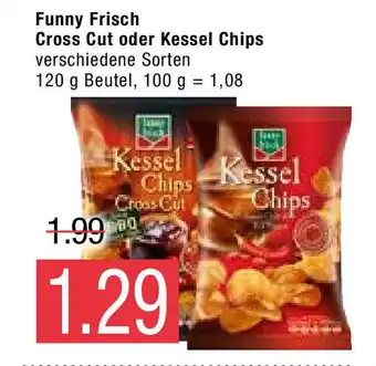 Marktkauf Funny Frisch Cross Cut oder Kessel Chips 120g Beutel Angebot