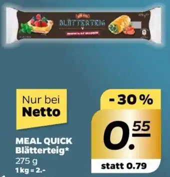 NETTO Meal Quick Blätterteig 275 g Angebot