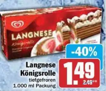 Hit Langnese Königsrolle 1000 ml Packung Angebot