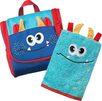 dm drogerie Saubär kulturtasche und waschhandschuh-set Angebot