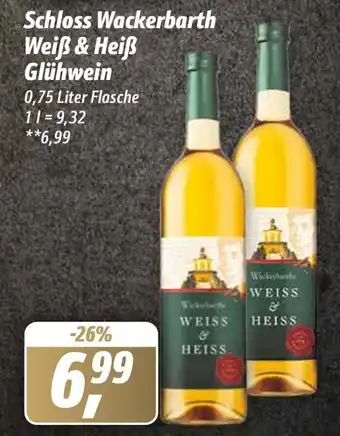 Simmel Schloss Wackerbarth Weiẞ & Heiẞ Glühwein 0,75 Liter Flasche Angebot