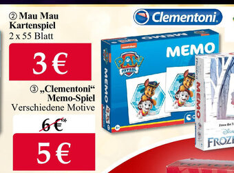 Woolworth Clementoni Memo-Spiel Angebot