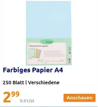 Action Farbiges papier a4 Angebot