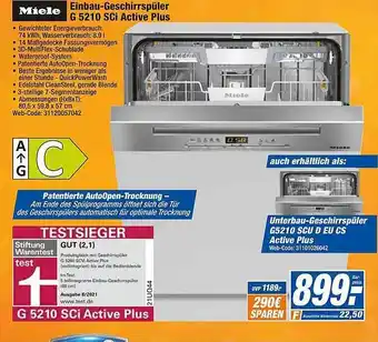 HEM Expert Miele einbau-geschirrspüler g 5210 sci active plus Angebot