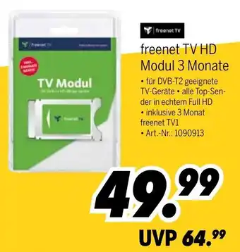 MEDIMAX Freenet TV HD Modul 3 Monate Angebot