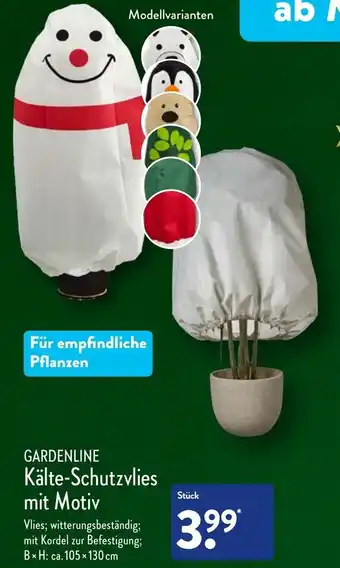Aldi Nord Gardenline Kälte Schutzvlies mit Motiv Angebot
