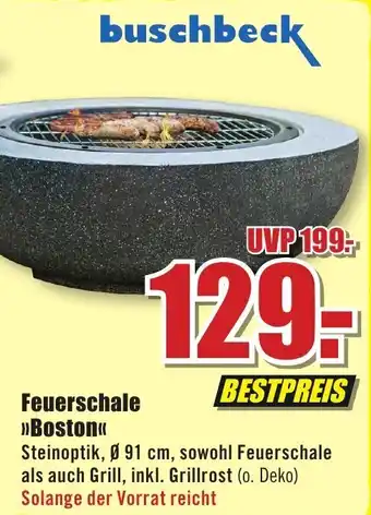 B1 Discount Baumarkt Buschbeck Feuerschale Boston Angebot