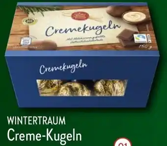 Aldi Nord Wintertraum Creme Kugeln 150 g Packung Angebot