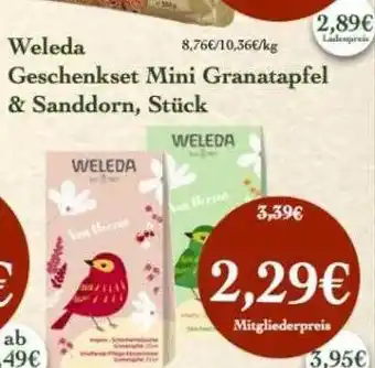 LPG Biomarkt Weleda geschenkset mini granatapfel & sanddorn Angebot