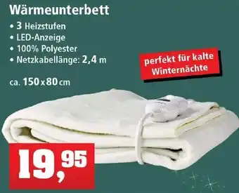 Thomas Philipps Wärmeunterbett ca. 150 x 80 cm Angebot