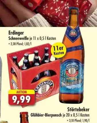 Lösch Depot Erdinger schneeweiße oder störtebeker glühbier-bierpunsch Angebot