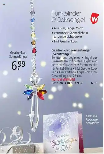 Weltbild Geschenkset sonnenfänger „schutzengel” Angebot
