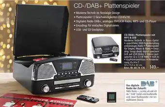 Weltbild Cd- dab+ plattenspieler mit mp3 & usb Angebot