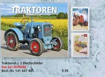 Weltbild Traktoren + 2 blechschilder Angebot