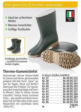 Weltbild Thermo-gummistiefel Angebot