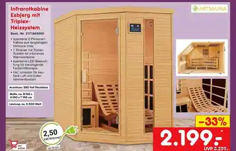 Netto Marken-Discount Artsauna infrarotkabine esbjerg mit triplex-heizsystem Angebot