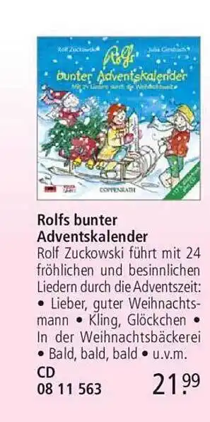 Weltbild Rolfs bunter adventskalender Angebot