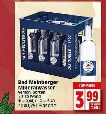 Elli Markt Bad meinberger mineralwasser Angebot