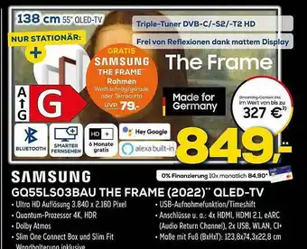 Euronics XXL Samsung gq55ls03bau the frame (2022) qled-tv Angebot