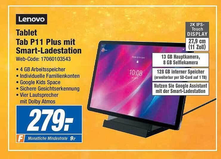 Tablet tab p11 plus mit smartladestation lenovo Angebot bei Expert