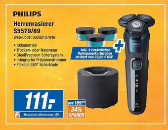 Expert Technomarkt Philips herrenrasierer s5579 69 Angebot