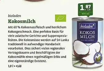 Ebl Naturkost Bioladen kokosmilch Angebot