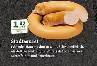 Ebl Naturkost Stadtwurst Angebot