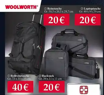 Woolworth Reistasche oder laptoptasche oder rollreisetasche oder rucksack Angebot